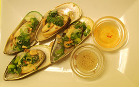 Grillstegte muslinger